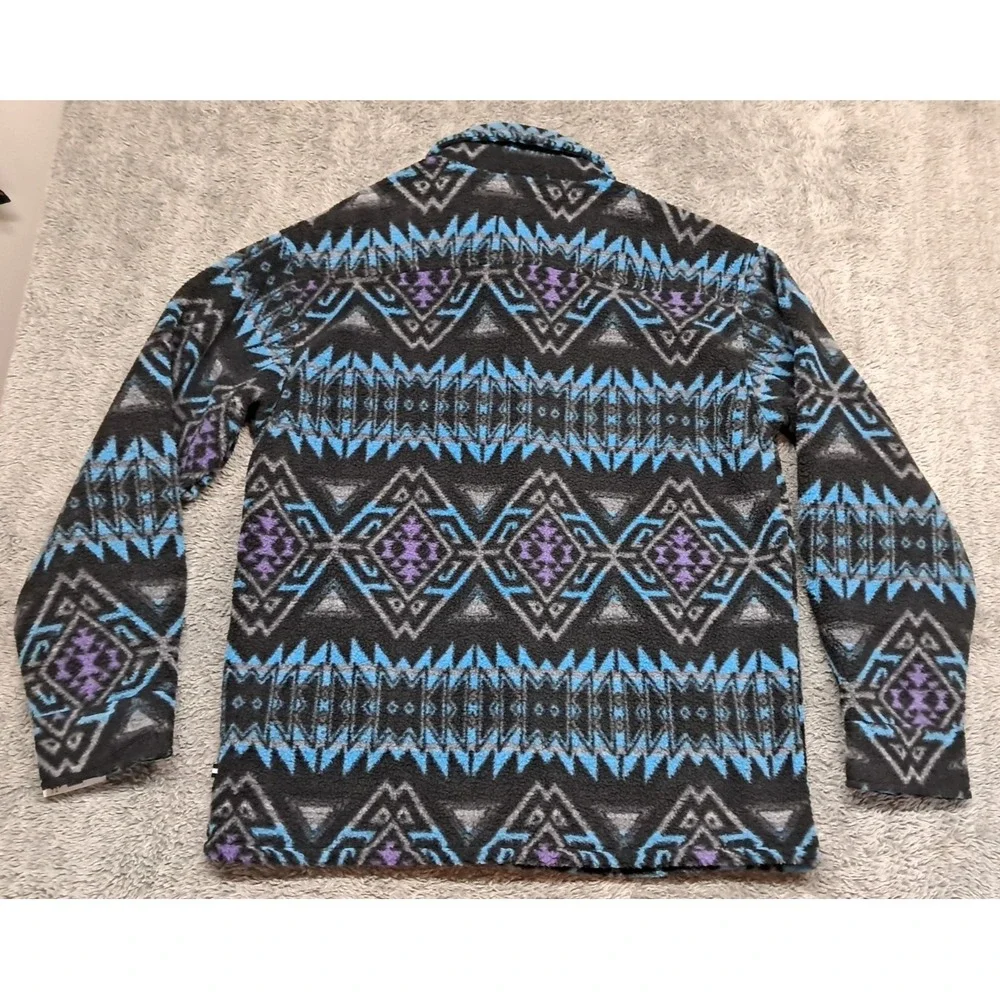 New Edgar + Ash Jacket Mens Medium Long Sleeve Button Up Aztec Rocky Mountain - Picture 9 of 10